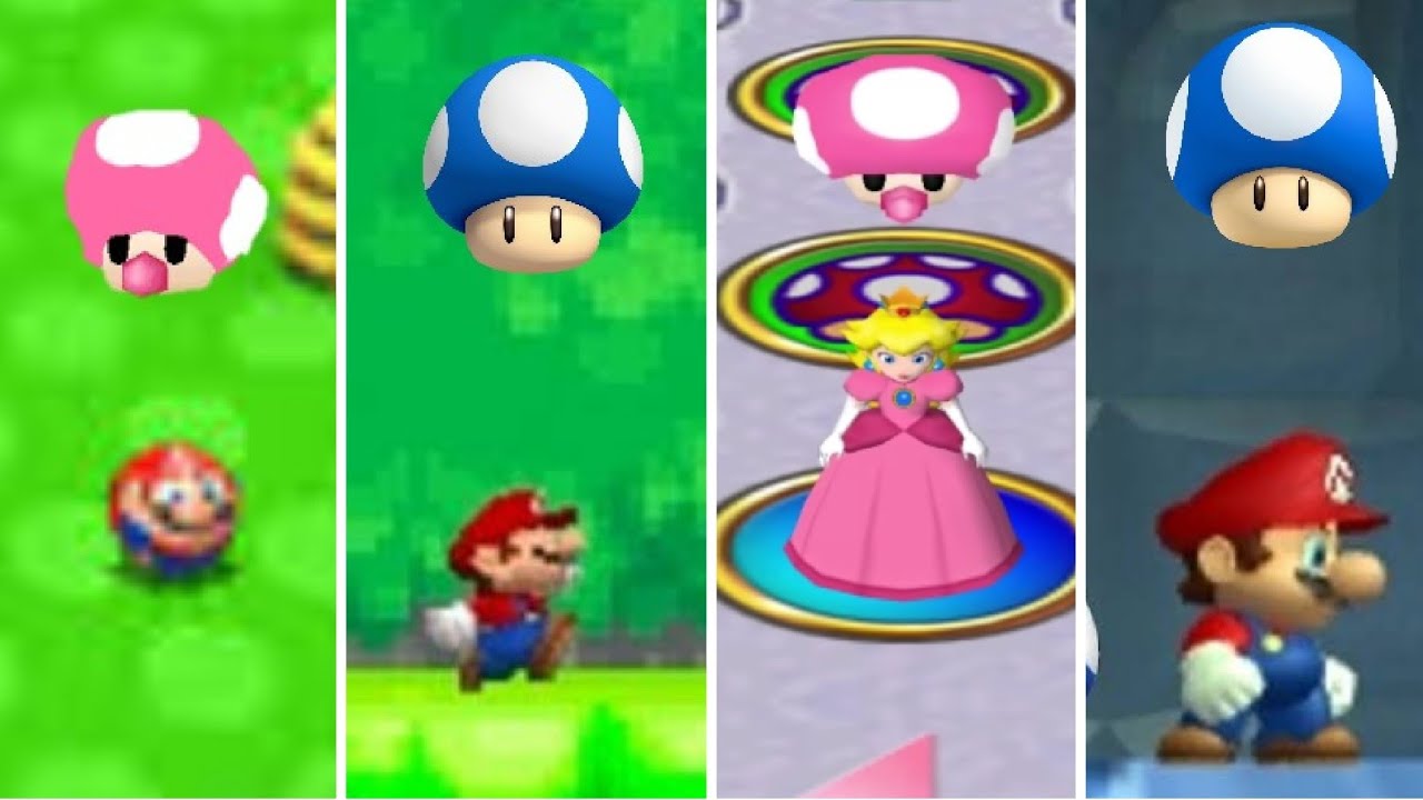 Evolution of Mini Mushrooms in Super Mario Games (2002 - 2022)