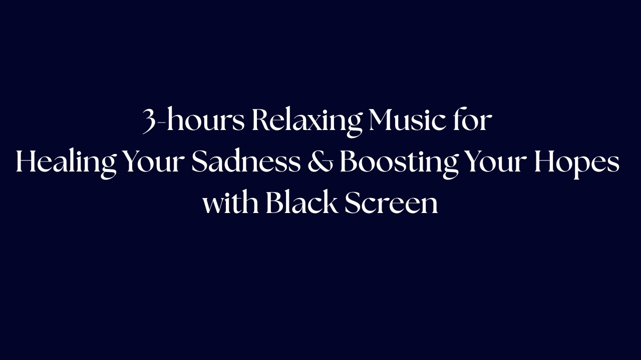 When Everything Feels Heavy | Black Screen Calm for Depression