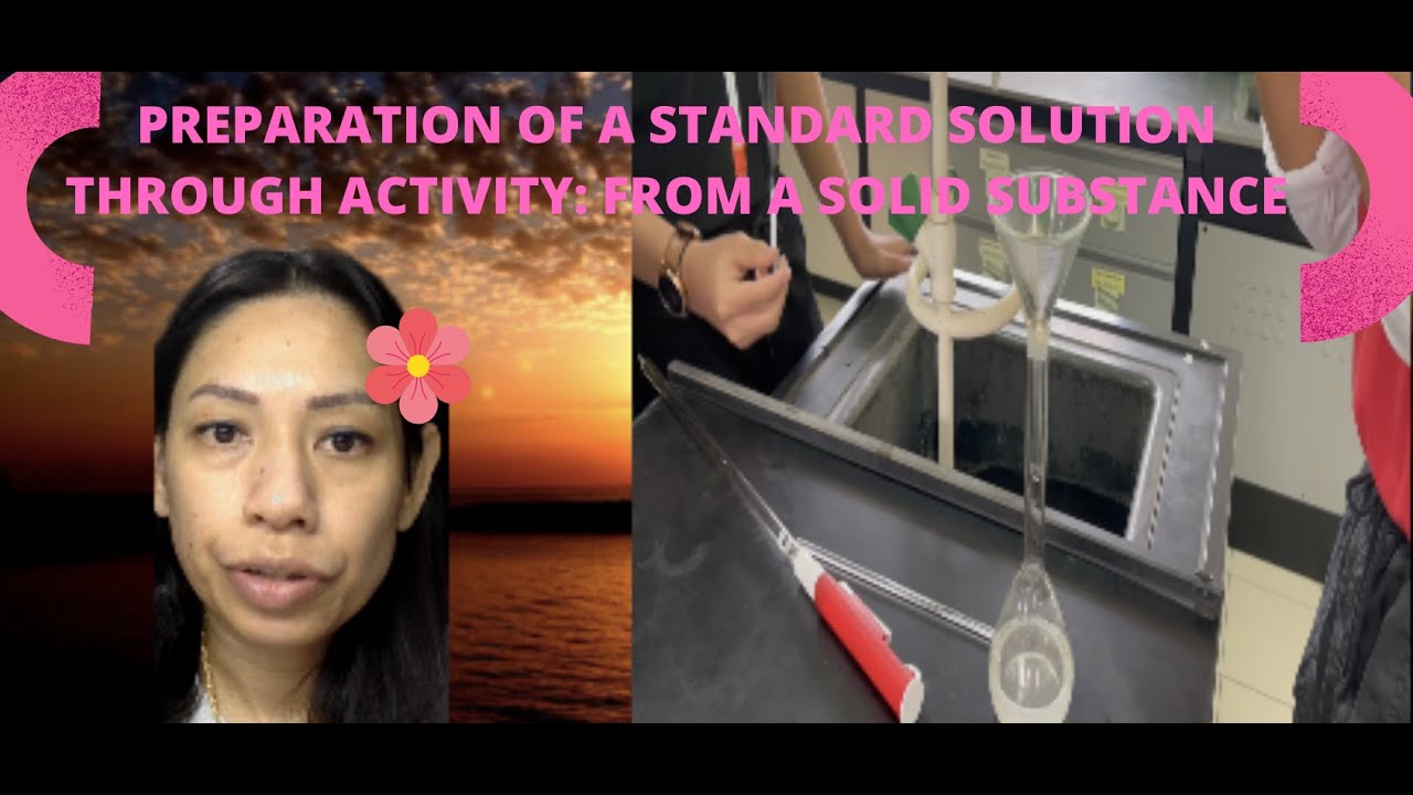 Preparation of standard solution through activity