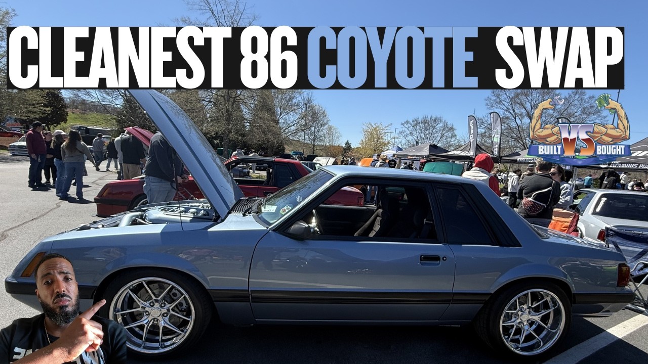 Самый чистый Foxbody 1986 года выпуска, цвет Regatta Blue? Замена двигателя на Coyote выполнена П...