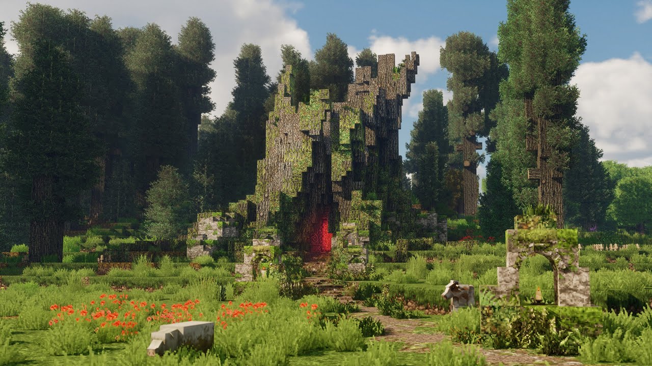 Tree Stump Nether Portal in Minecraft | EP10