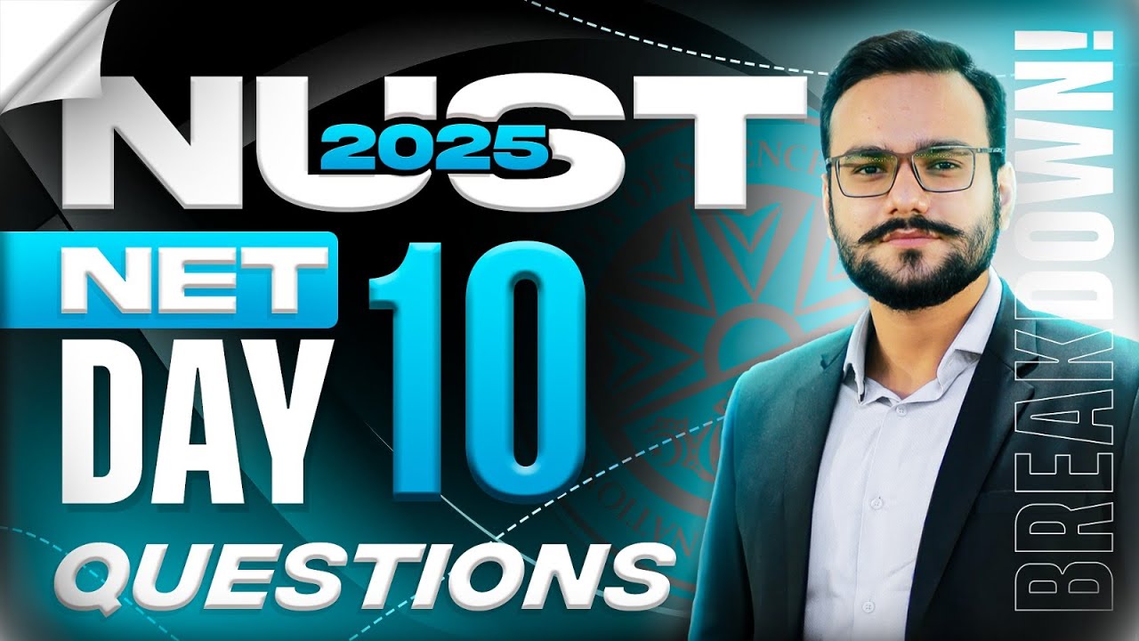 NUST NET 01 2025 9th December Solutions | NUST 9th December Questions Explained | Nust Net 01 MCQS