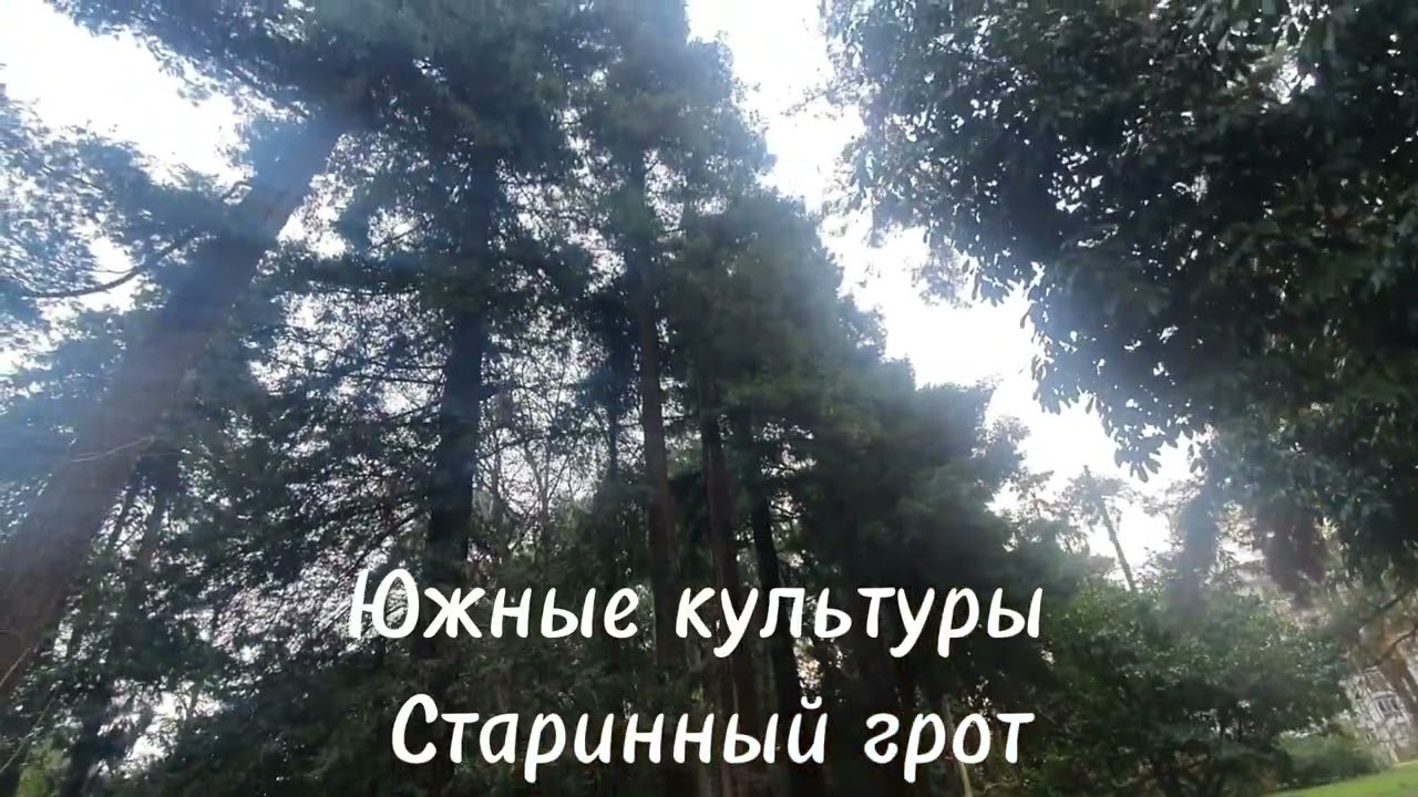 Старинный грот в парке 