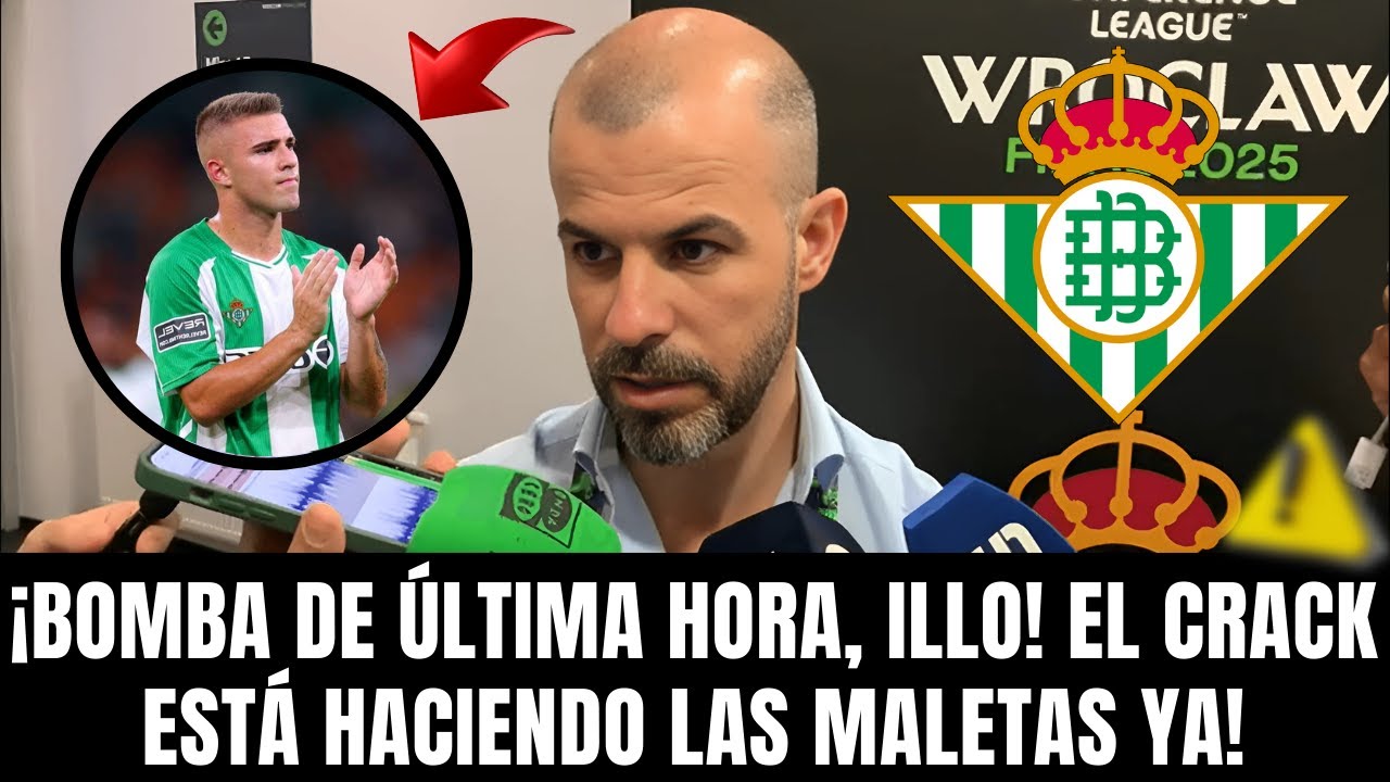 💥¡BOMBA EN HELIÓPOLIS, MIARMA! EL BETIS PUEDE PERDER A SU JOYA DE LA CANTERA EN PLENA LUCHA! BETIS