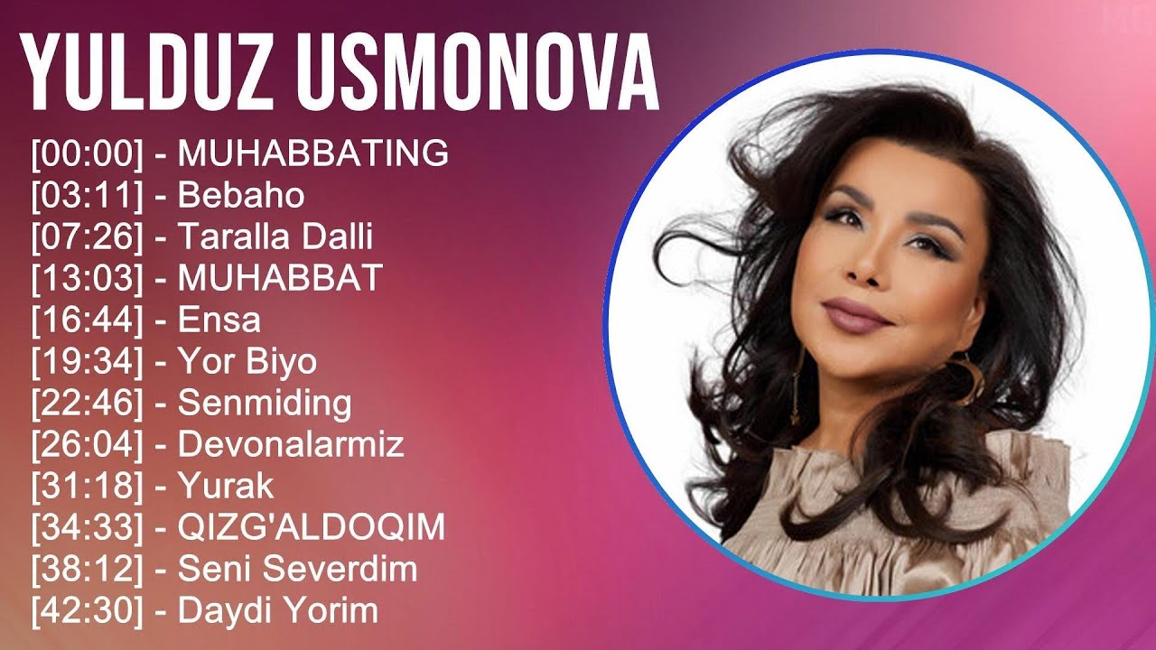 Yulduz Usmonova 2025 MIX Top Hits   MUHABBATING, Bebaho, Taralla Dalli, MUHABBAT