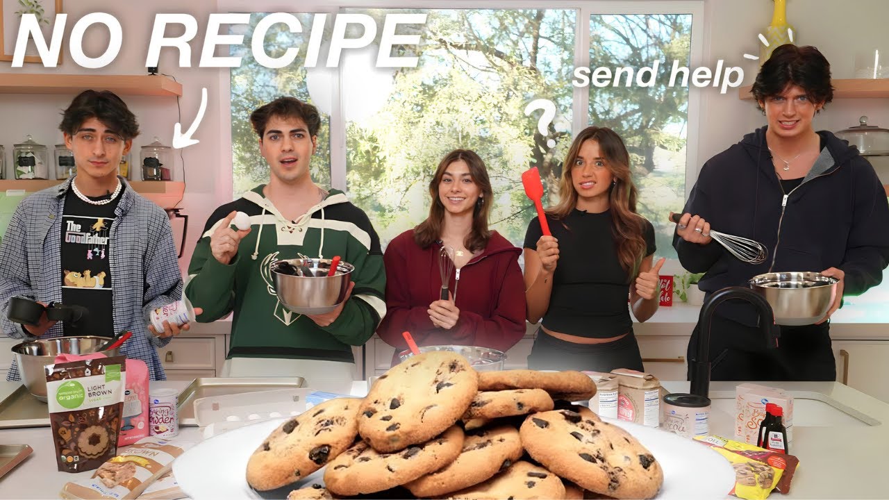 Hype House Bakes Cookies WITHOUT A Recipe! Cooking Challenge!