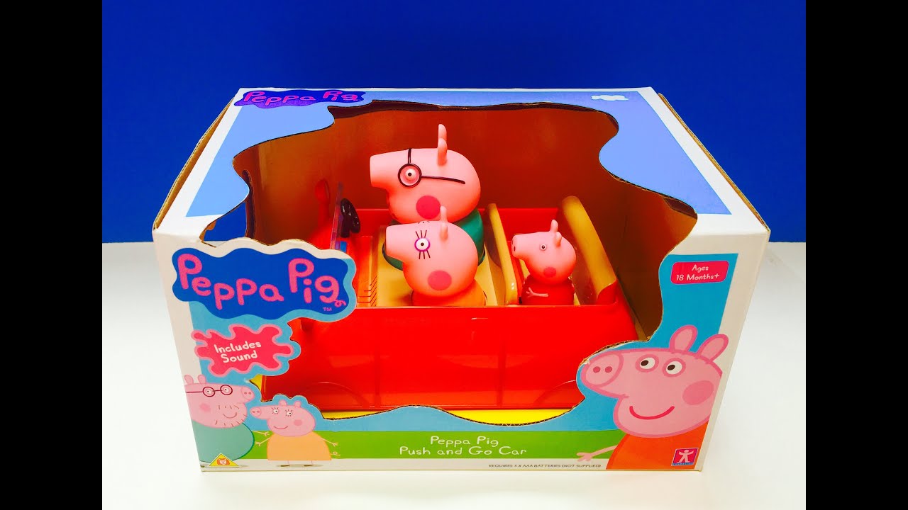 Peppa Pig Push and Go Car Opening Unboxing Toy
