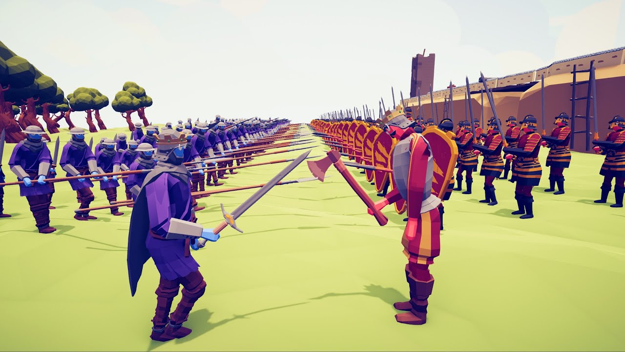 FRENCH ARMY vs MEDIEVAL ARMY - Totally Accurate Battle Simulator TABS