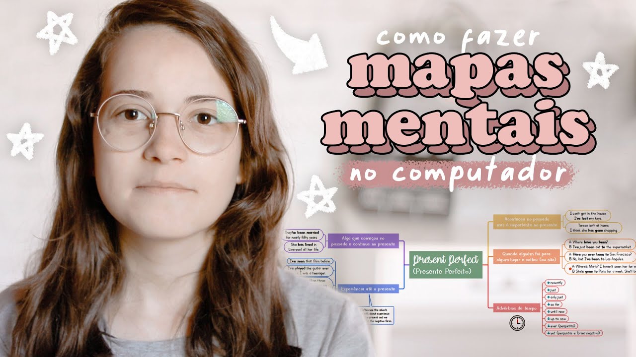 Como fazer mapa mental no computador *melhor programa* ☁️