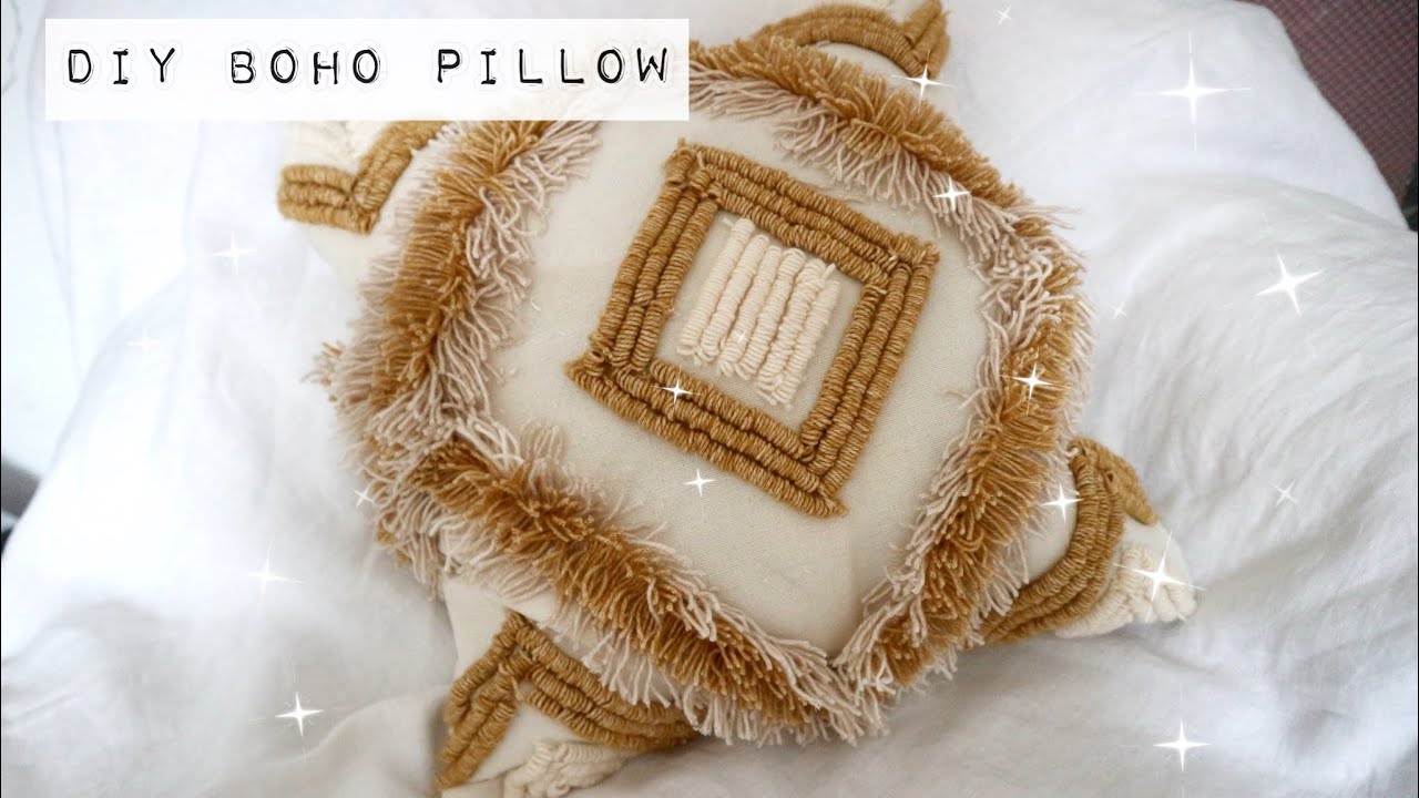 DIY Pillow Cover Boho Style/ Sarung Bantal Aesthethic (Tanpa Mesin Jahit / No Sew)