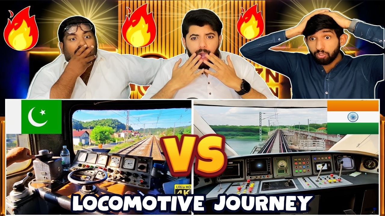 Reaction On Locomotive Train Journey Pakistan vs India | सफर|Pakistani Reaction🔥