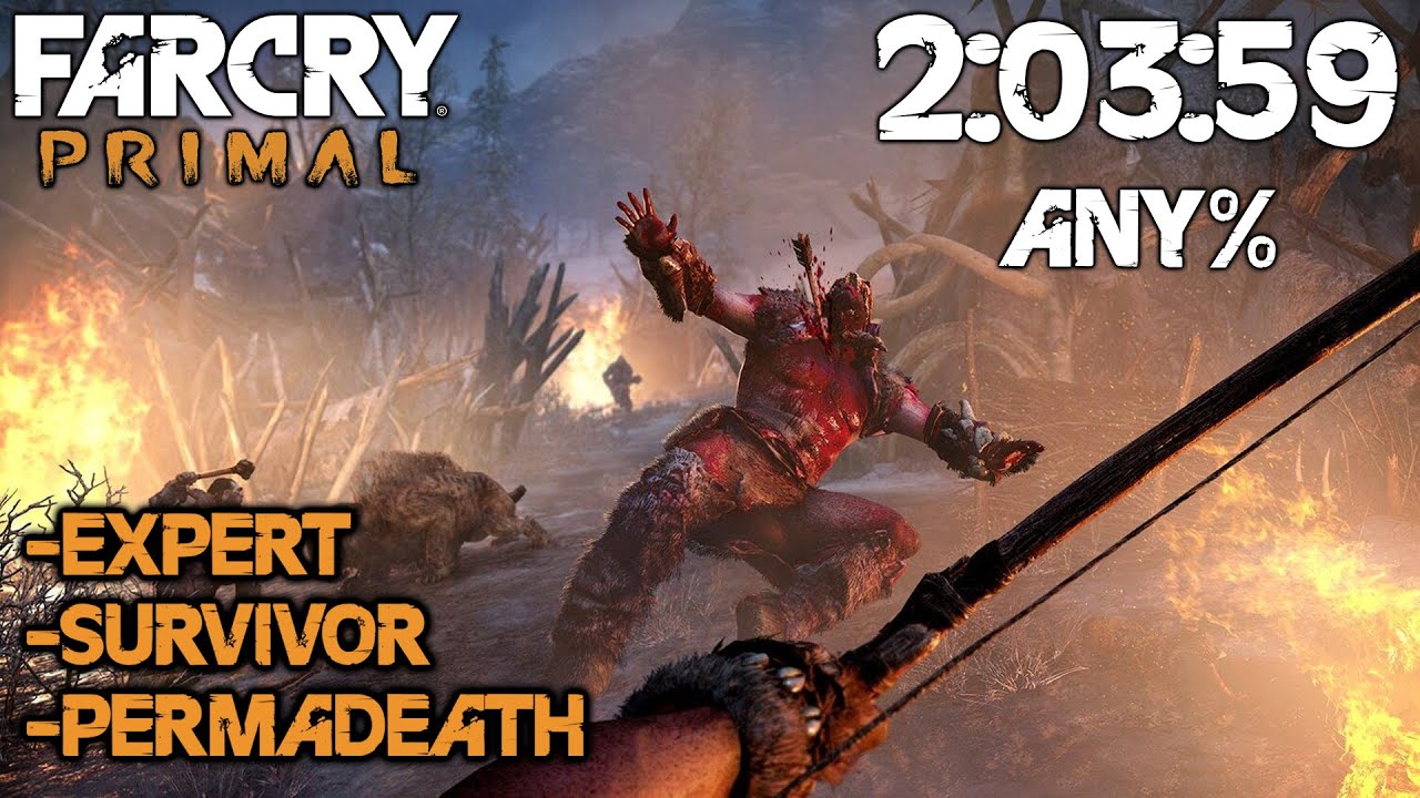 Far Cry Primal Expert Survivor PERMADEATH Any% 2:03:59