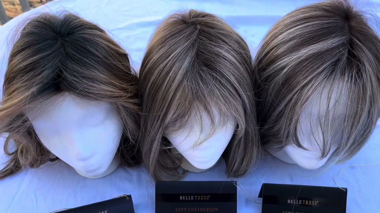 BELLE TRESS WIG COLOR COMPARISON | Mocha With Cream, Macadamia Latte-R, And Buttered Toast-R