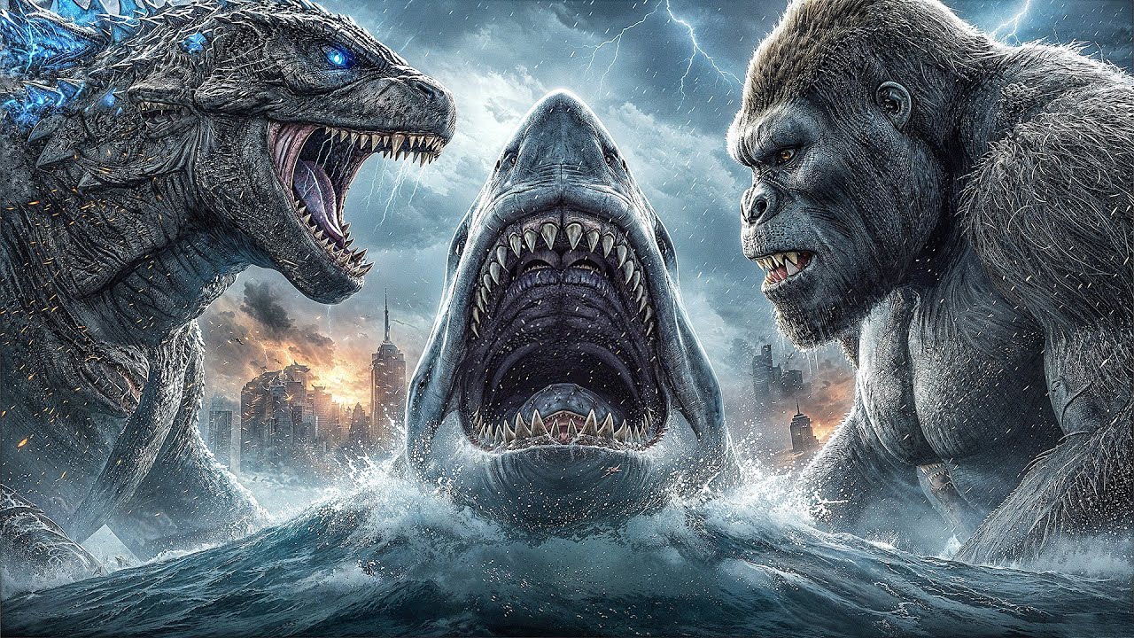 All-Time Greatest Scenes of Godzilla, Kong, and Megalodon by Dazzling Divine - Live