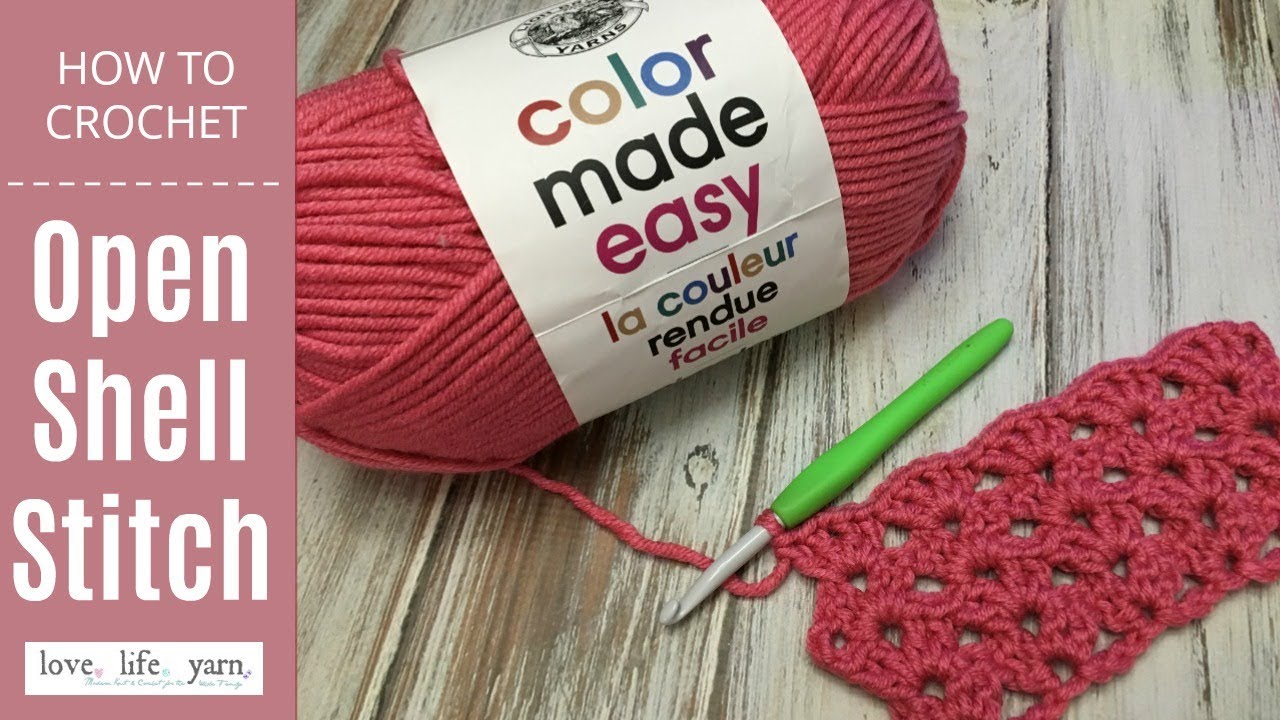 How to Crochet: Open Shell Stitch