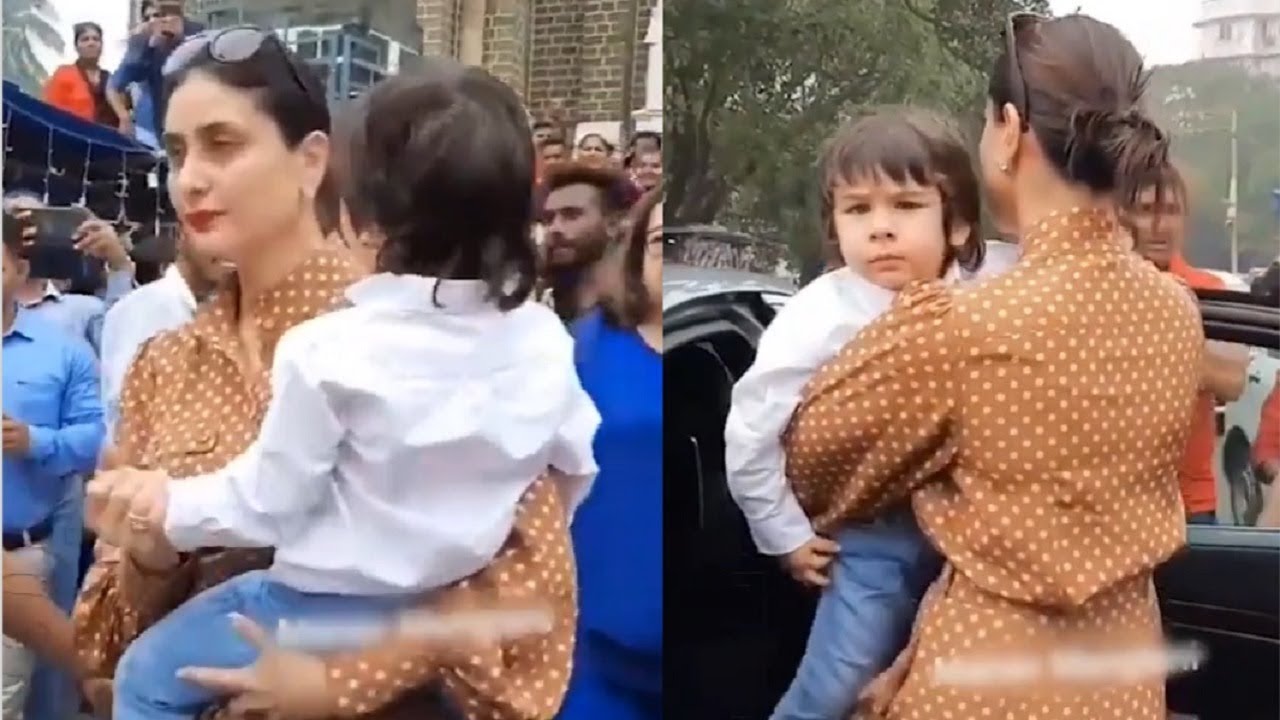 Kareena Kapoor & Taimur Ali Khan PRAY At Mount Mary Church In Bandra