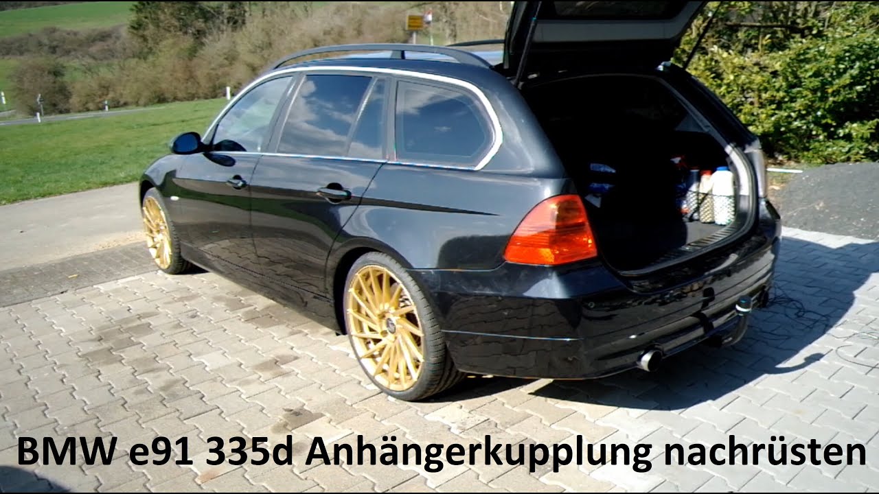 BMW e91 335d Anhängerkupplung nachrüsten | Ton besser ab 2:16min!