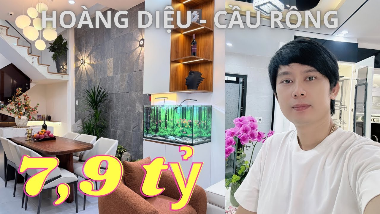 Bán Nhà Đà Nẵng (685) Hoa Hậu Cầu Rồng, đường Hoàng Diệu, Nhà Đẹp cho thuê 40tr/ tháng, giá 7,cũng