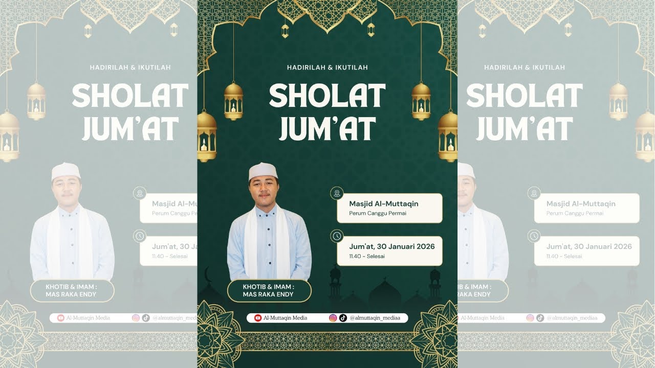 🔴LIVE! Sholat Jum'at,, Masjid Al-Muttaqin