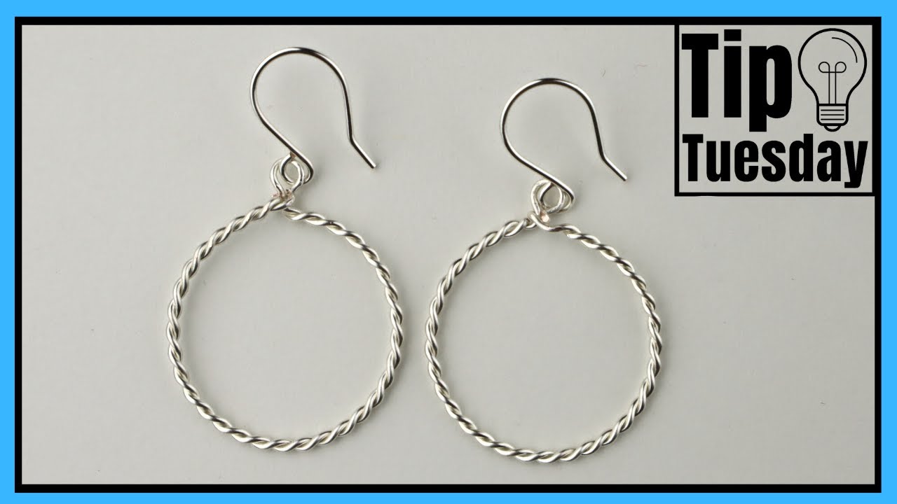 Twisting Wire with Rotary Tool or Drill Easy Hoop Earrings Tip Tuesday Tutorial