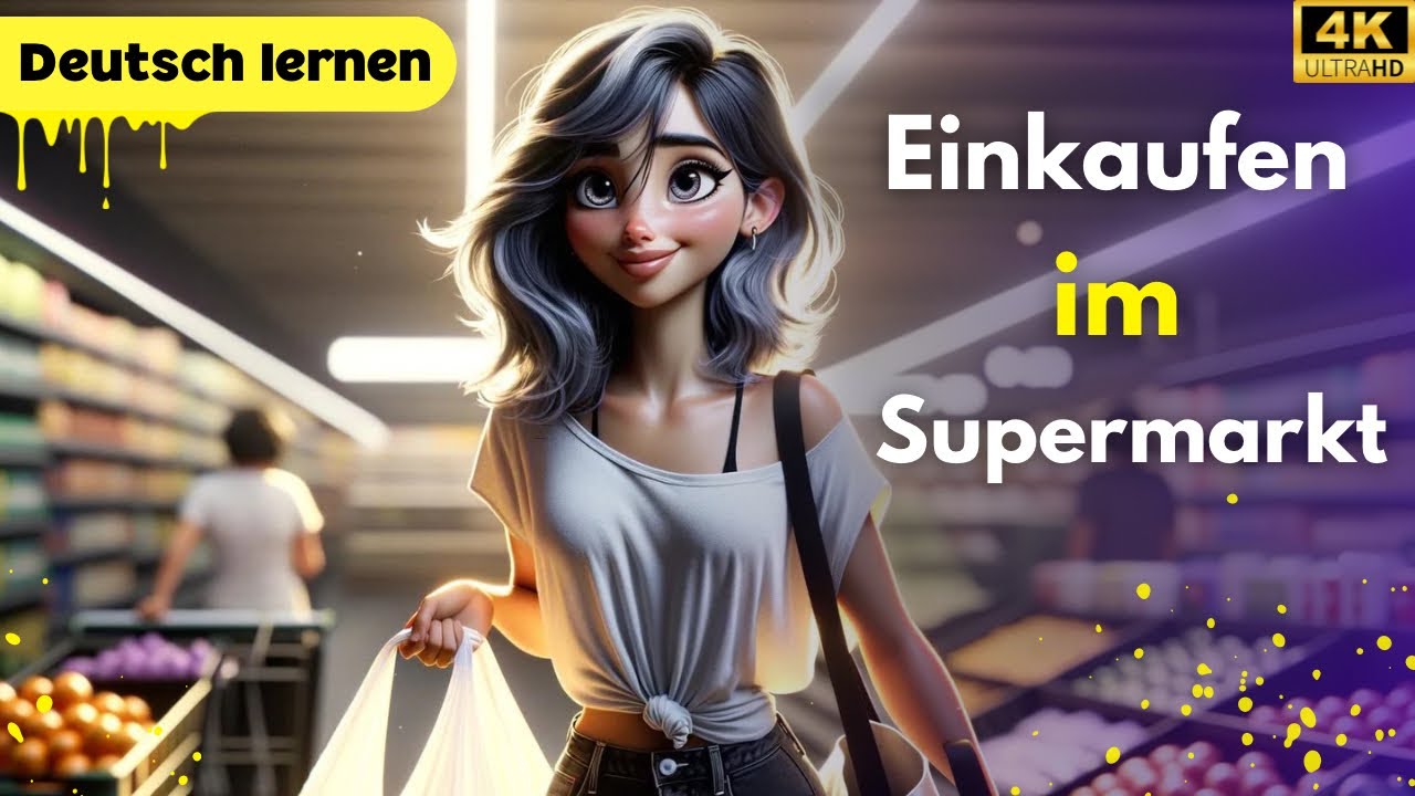 Einkaufen im Supermakt | Deutsch Lernen | Hören & Sprechen | Geschichte & Wortschatz | A1-A2