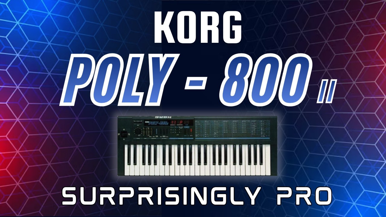 Korg Poly-800 II &ndash; An incredible '80s synth with an epic analog filter. Sound demo of filter sweeps!