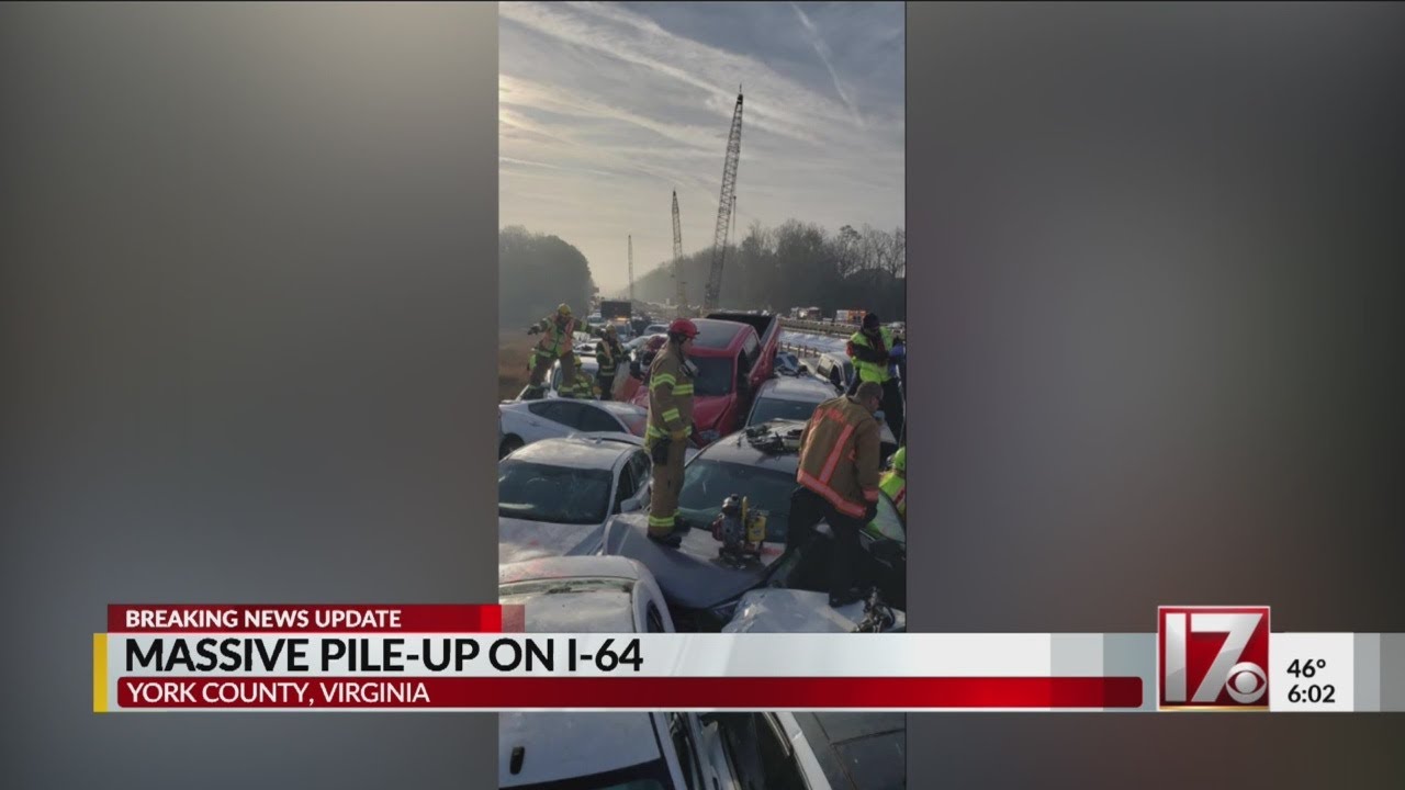 Fog and ice factors in 60+ car pile-up in eastern Virginia