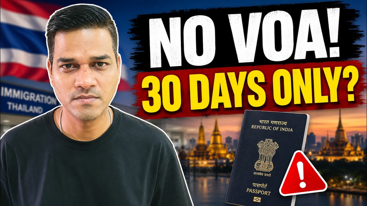 Thailand Visa Update: No VOA for Indians, But 60 Days Gone? [🚨 Urgent]