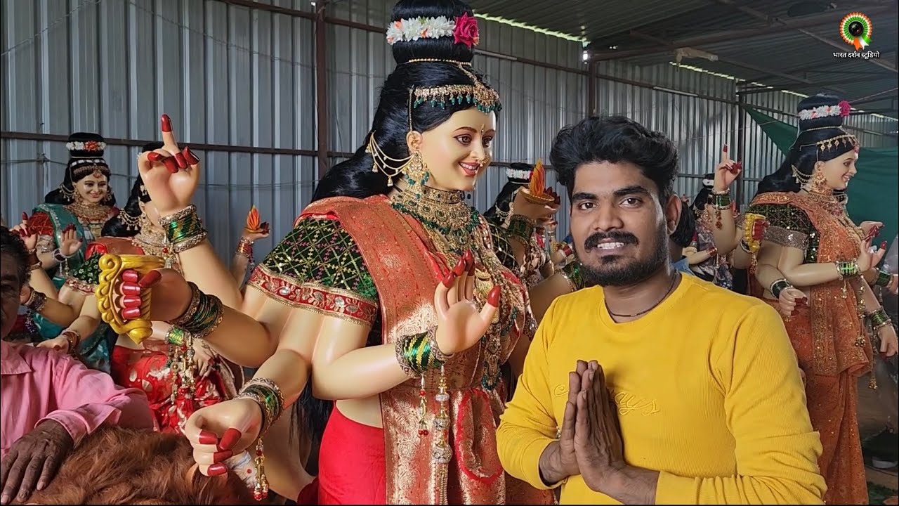 Smiling Face Durga Maa / Murtikar Pawan Prajapati #pawanprajapati