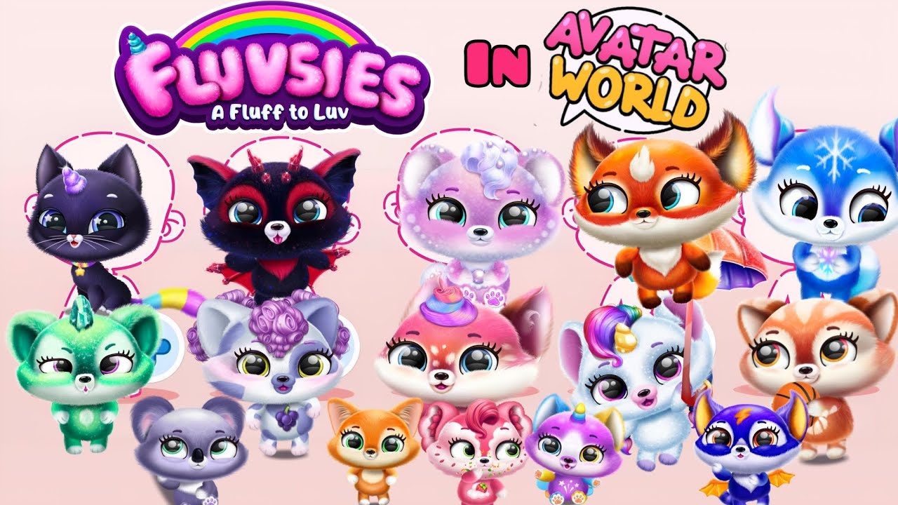 How To Make Fluvsies 🦄🌈😻 in Avatar World!!! #avatarworld #fluvsies #video