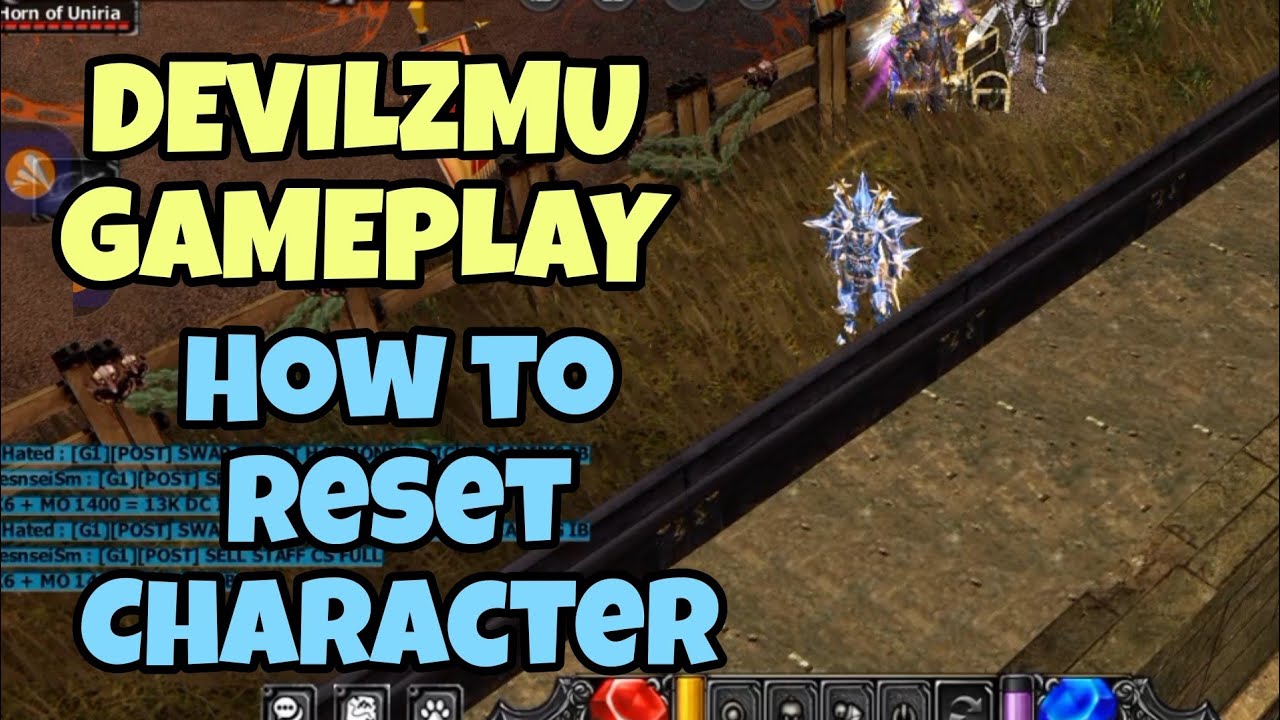 DevilzMU Gameplay: How to Reset your Character