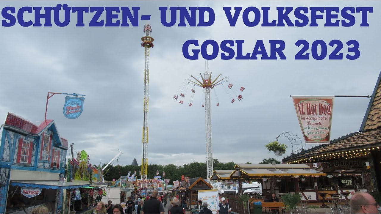 Schützen- und Volksfest Goslar 2023: Rundgang mit allen Fahrgeschäften im Überblick