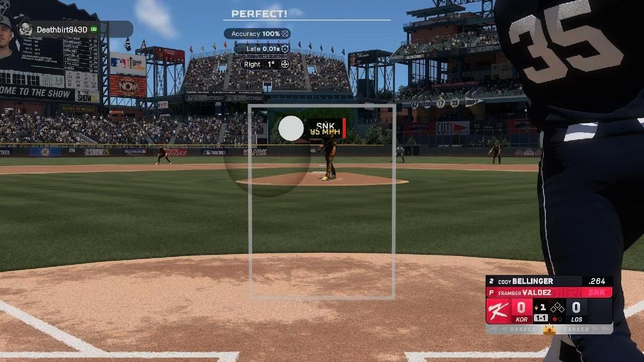 MLB The Show 25_(strike zone) Ranked game