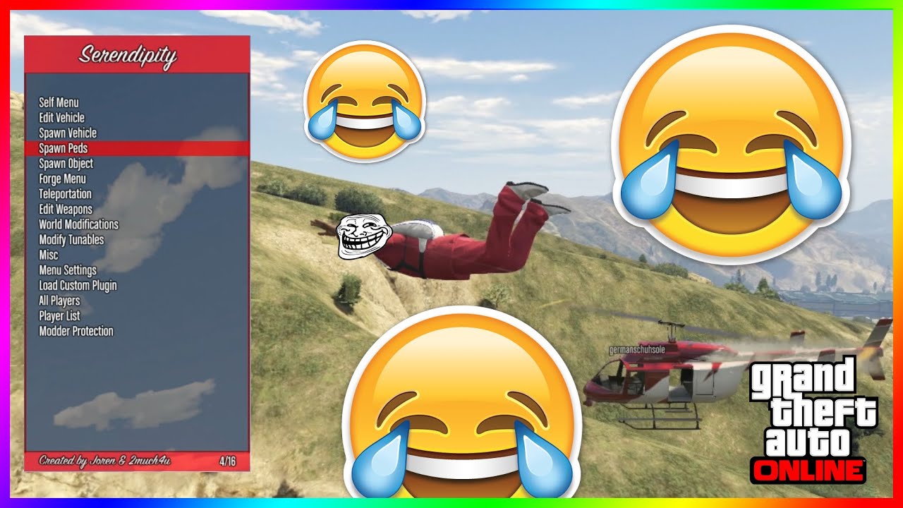 GTA 5 ONLINE - MOD MENU TROLLING | FUN LOBBY Reactions [German / Deutsch] (GTA V MODS)