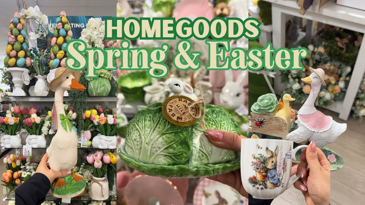 Весенний и пасхальный декор в HomeGoods | Уютные находки для дома 🌷
