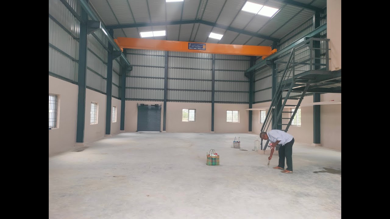 Industrial roofing shed in Sriperumbudur #construction #pebconstruction #rr #constructionproject
