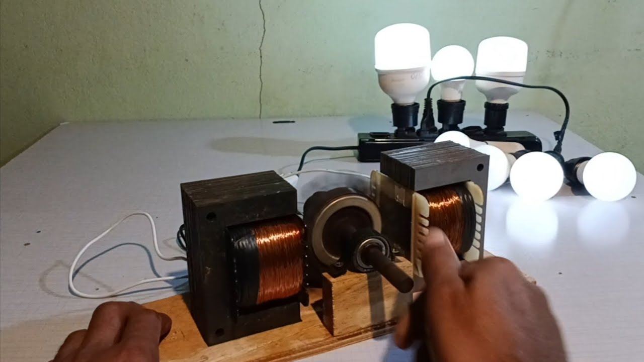 Eu ensino construir um GERADOR 220v de eletricidade gratuita a partir de transformador fios  e IMAS 