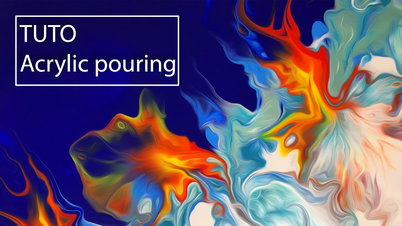 Tuto Acrylic Pouring en Français - Ocean on Fire !