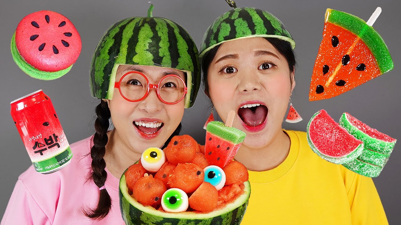 Mukbang Watermelon Ice Cream 수박 먹방 DONA 도나