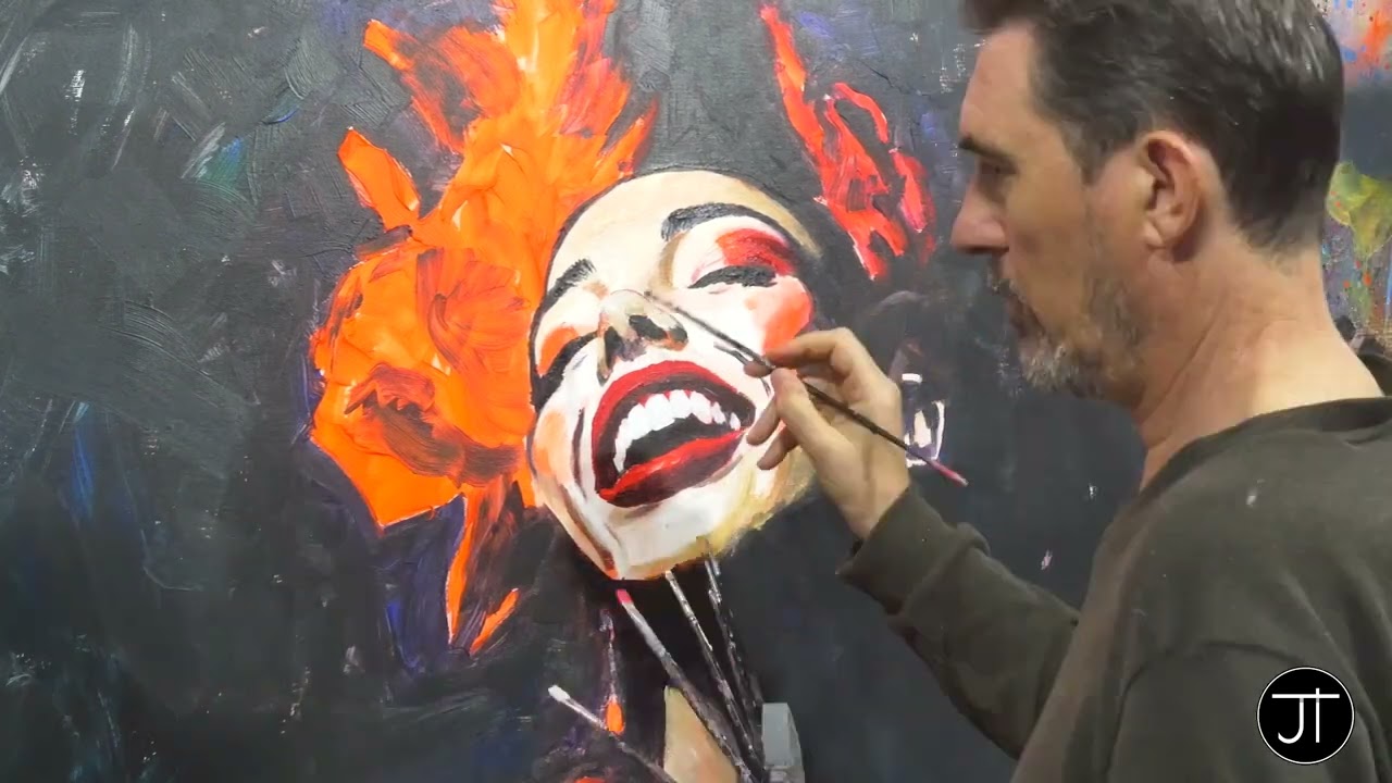 How to paint a portrait with acrylics: 