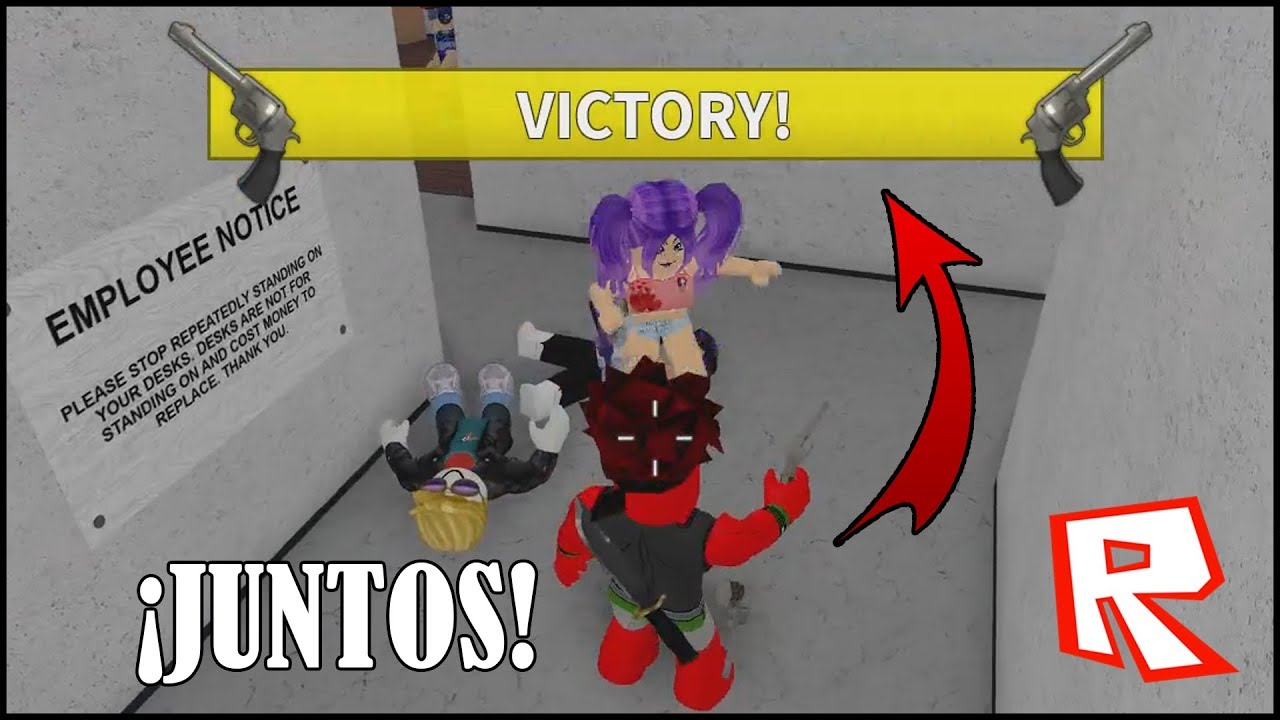 PRIMERA VEZ EN ROBLOX! MURDER MYSTERY 2 | VICTORIA EN EQUIPO CON CRYSTAL!