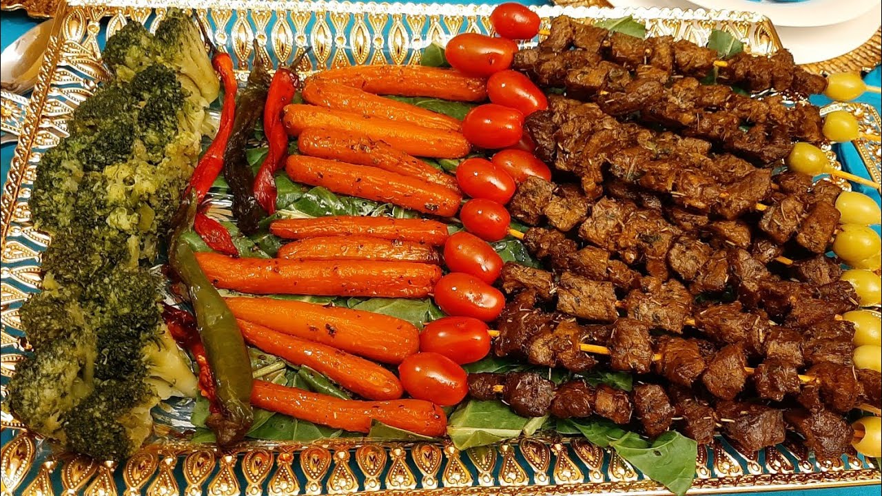 قطبان اللحم والخضر في الفرن بتتبيلة رائعة 😋👌9atban lham