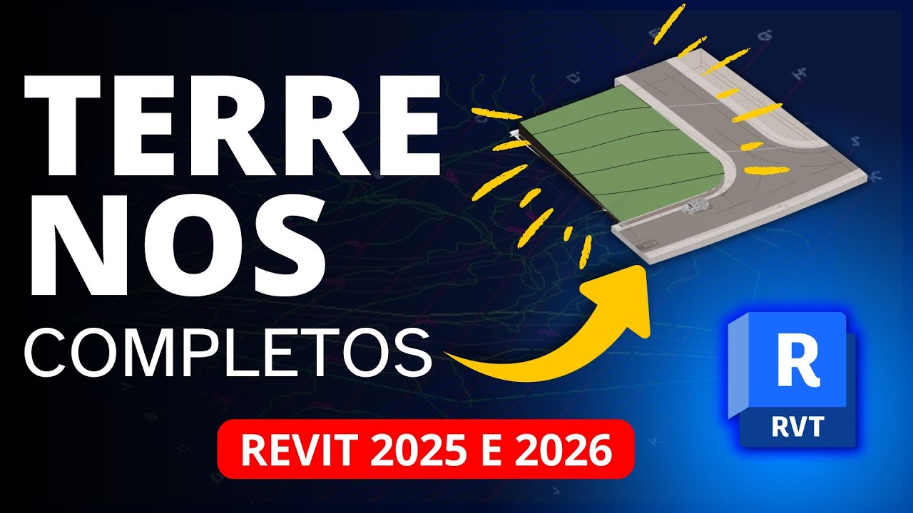 O NOVO JEITO de fazer terrenos no Revit 2025 e 2026 (ninguém te mostrou isso!) | Terreno Revit 2025