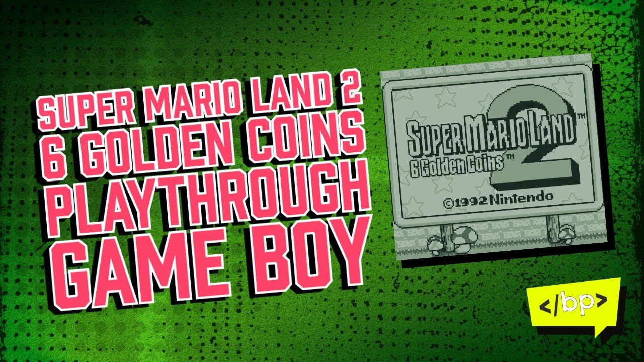 Super Mario Land 2 Playthrough Game Boy