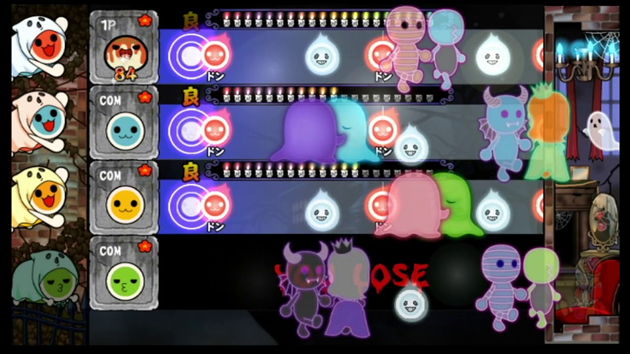 【太鼓Wii３代目】ホーンテッドハウス［ポニーテールとシュシュ］かんたん