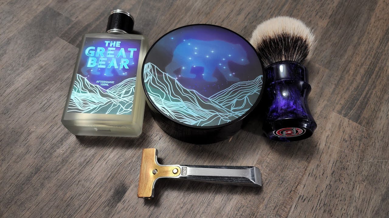 Murphy & McNeil / Black Mountain Shaving The Great Bear, Bullseye Brushworks Brush, & Schick Type F