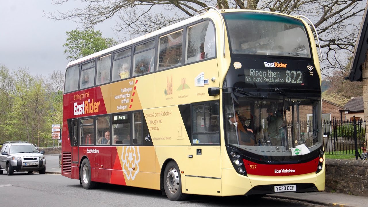 Dalesbus Journey: East Yorkshire 927 (YX20OEF) Alexander Dennis Enviro 400 MMC