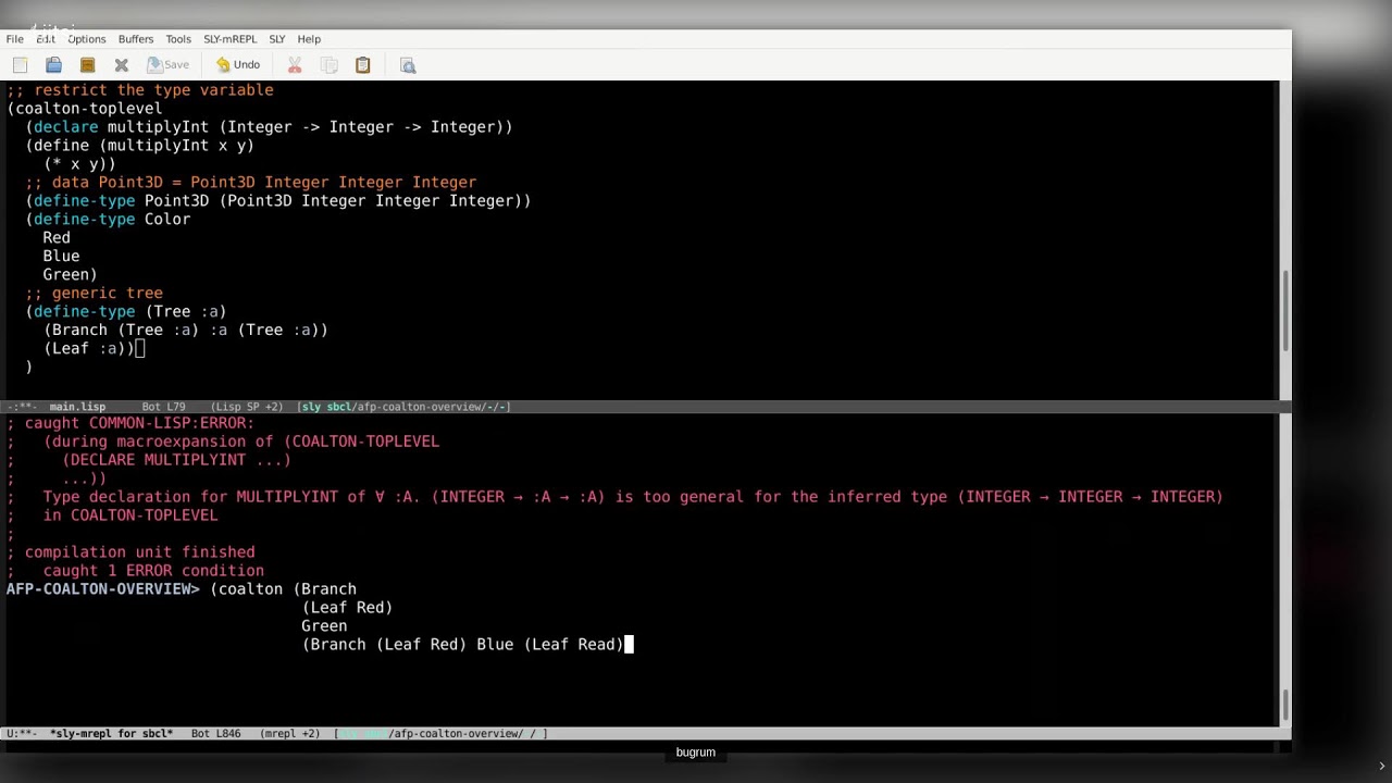 Common Lisp Study Group: coalton