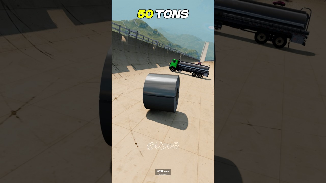 STEEL ROLL VS CARS IN MEGA RAMP 🔥 Part 169 - BeamNG.Drive #beamngdrive #beamng #gaming