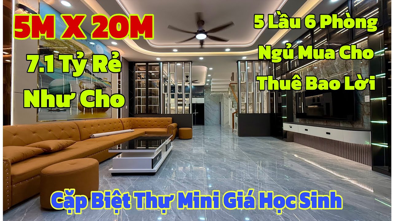 Cặp biệt thự mini phố 10x20M giá rẻ 7.1 tỷ tại Hà Huy Giáp quận 12 sát Ngã Tư Ga|mua đầu tư bao ngon